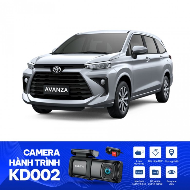 Lắp camera hành trình cho ô tô Toyota Avanza 2022